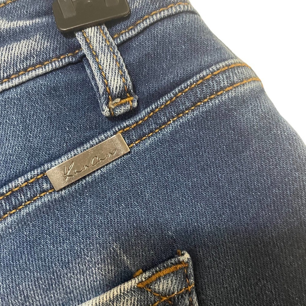 Kancan Estilo Distressed Button Fly Bermuda Denim… - image 8